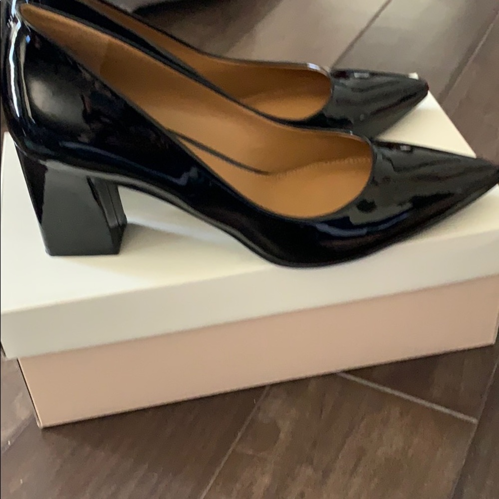 Black Patent Leather Heels- NWB